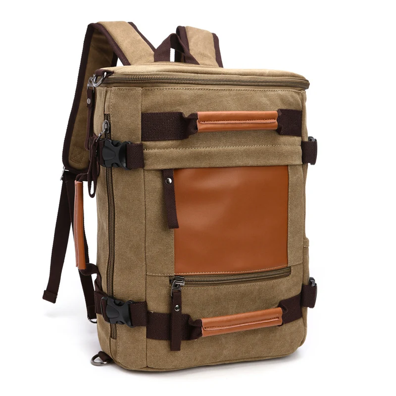Bolsa de viagem de lona espaçosa e durável, perfeita para viagens de fim de semana e aventuras. Leve seus pertences com estilo e segurança. — foto 2