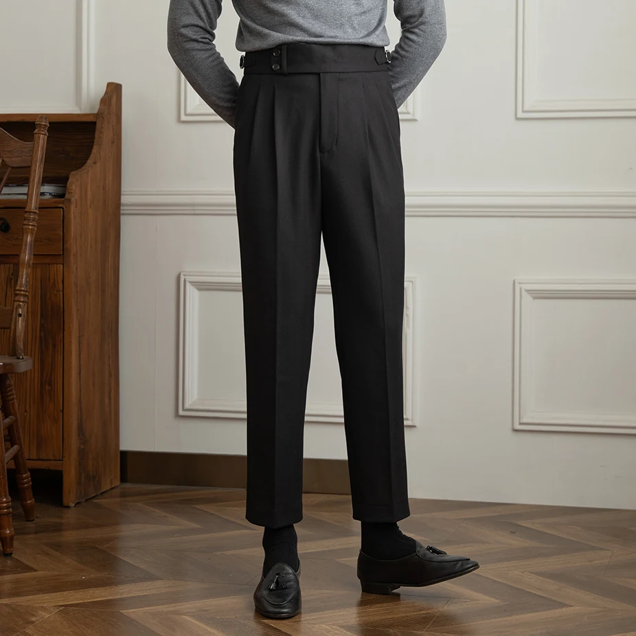 Casual All-match Naples High Waist Straight Pants, Versatile and Comfortable for Everyday Wear, High-Waisted for a Flatt — photo 12