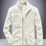 Men's Polar Fleece Sports Jacket Autumn and Winter Outdoor Plus Fluff Thickened Casual Top Clothes Fleece Sweater Plus S — photo 8