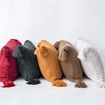 Home Shawl Casual Knitted Blanket Pillowcase for Ultimate Comfort. Snuggle Up and Relax. Perfect for Lounging and Adding — photo 5