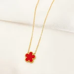 Conjunto de Colar, Brincos e Pulseira com Pingente Flor de Cinco Pétalas. Adicione um toque de elegância e sofisticação ao seu visual. — foto 11
