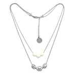 Colar feminino de pérolas naturais, refinado, elegante e versátil. Uma joia atemporal que adiciona sofisticação e beleza natural a qualquer visual. — foto 2