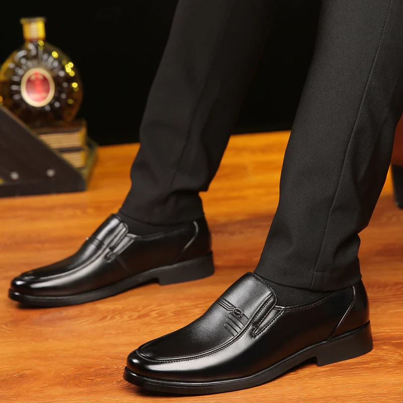 Title 2, Big mens shoes with black round toe. Comfort a...