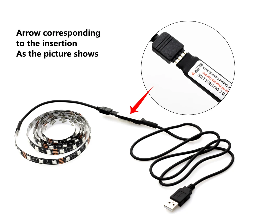 Title 4, Fonte de alimentação USB para fita de luz LED, ...