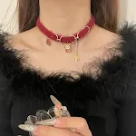 Dragon Red Plush Necklace
