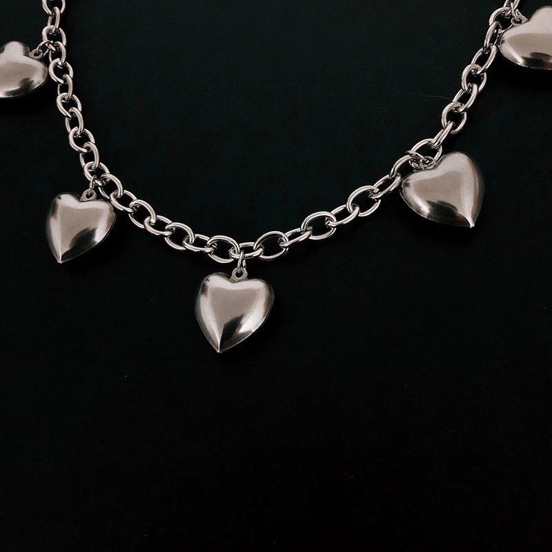 Title 4, Collana Clavicola Cuore Pesca Punk Cool Donna, ...