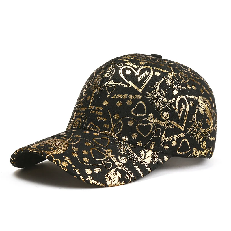Title 7, Korean Style Floral Baseball Caps for Men and W...