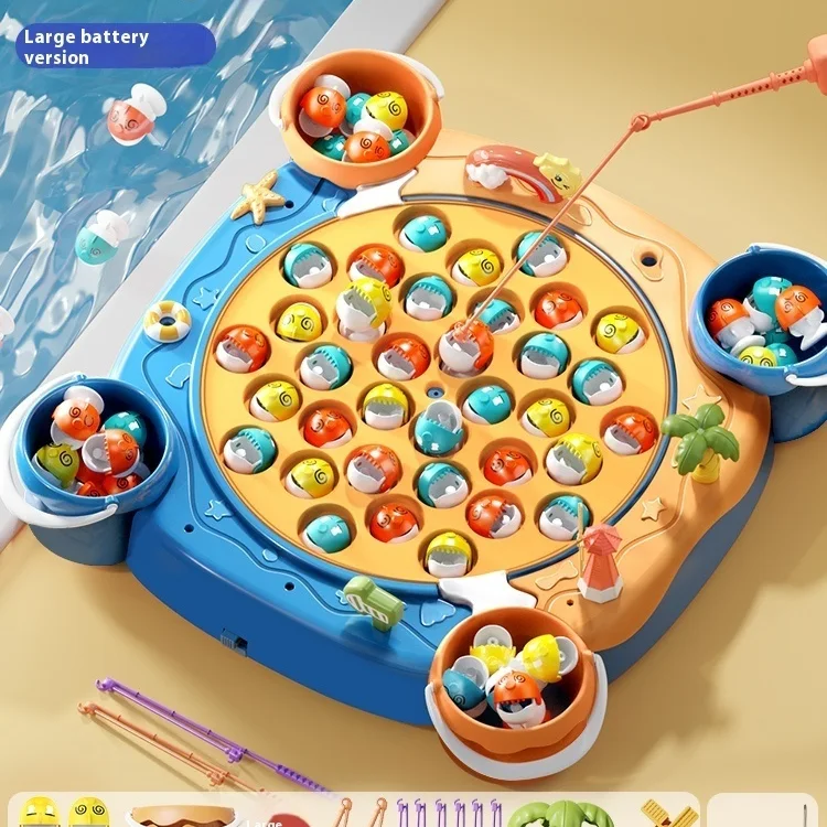 Brinquedos de Pesca Magnéticos Elétricos Educacionais para Bebês Aprenda números, cores e coordenação motora fina de forma divertida e segura. — foto 10