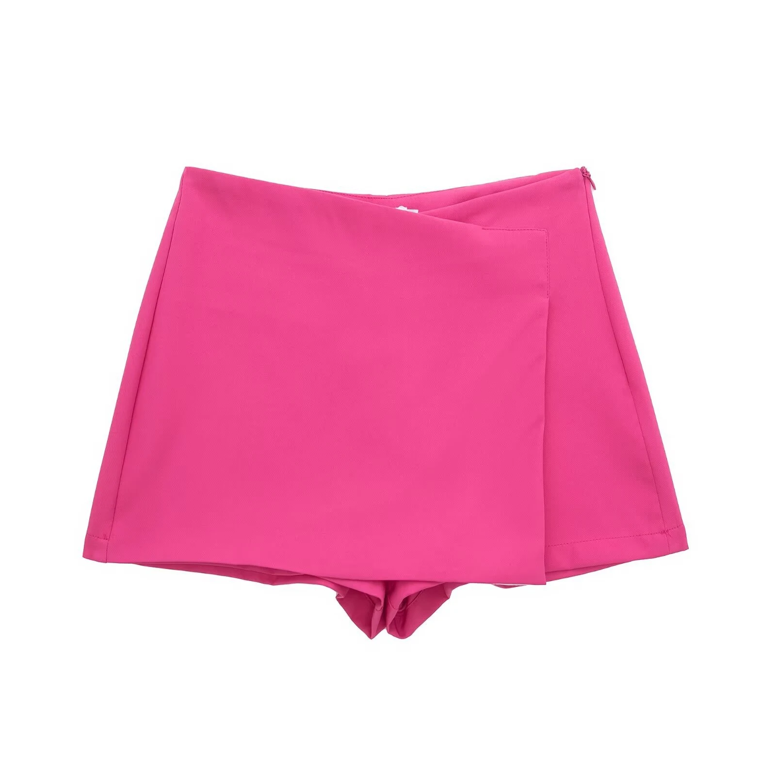 Women's High Waist Asymmetric Shorts – Elevate your style with these comfortable and chic shorts. Perfect for a modern a — photo 14