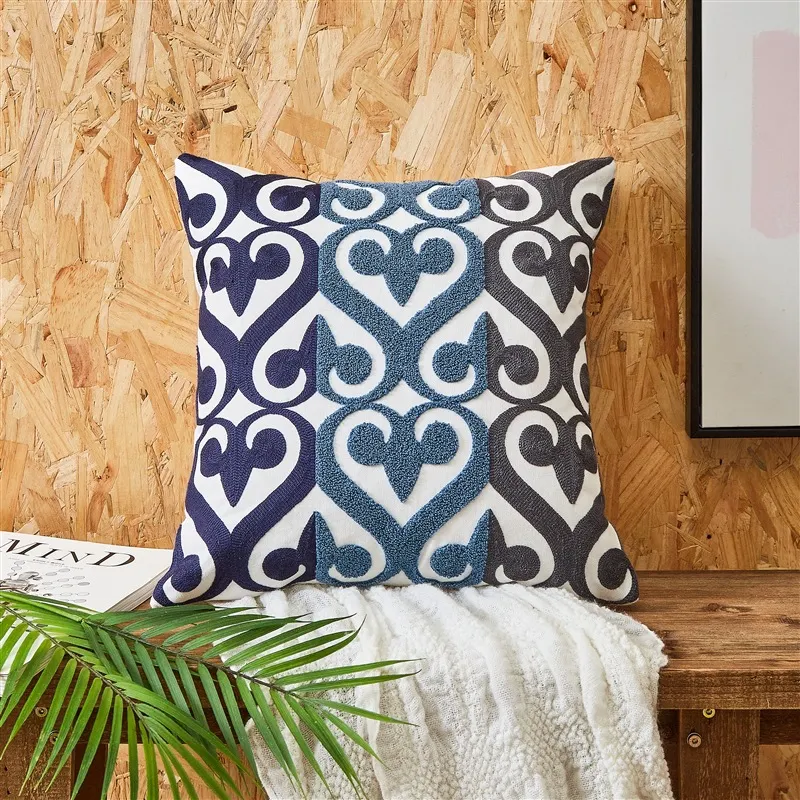 Capa de almofada bordada simples para uma decoração charmosa e aconchegante. Adicione um toque artesanal à sua sala ou quarto. — foto 42