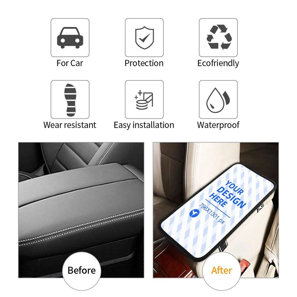 Title 6, Soft and Comfortable Car Armrest Box Cushion fo...