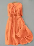 Women's Shirt Short Sleeved Floral Shirt Dress — photo 5