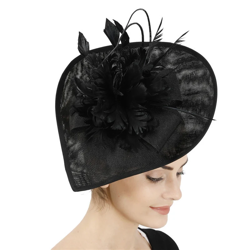 Tocados de Novia Hechos a Mano Estilo Europeo y Americano con Plumas para Bodas y Eventos Especiales Elegantes — foto 16