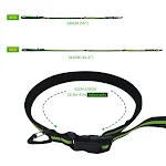 Hand Free Dog Leash for Pet Walking Running Jogging Adjustable Dog leash Waist Belt Chest Strap Traction Rope Dog Access — photo 2
