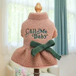 Warm Berber Fleece Skirt Pet Clothing Cozy winter wear for dogs and cats. Provides warmth and comfort in cold weather. E — photo 3