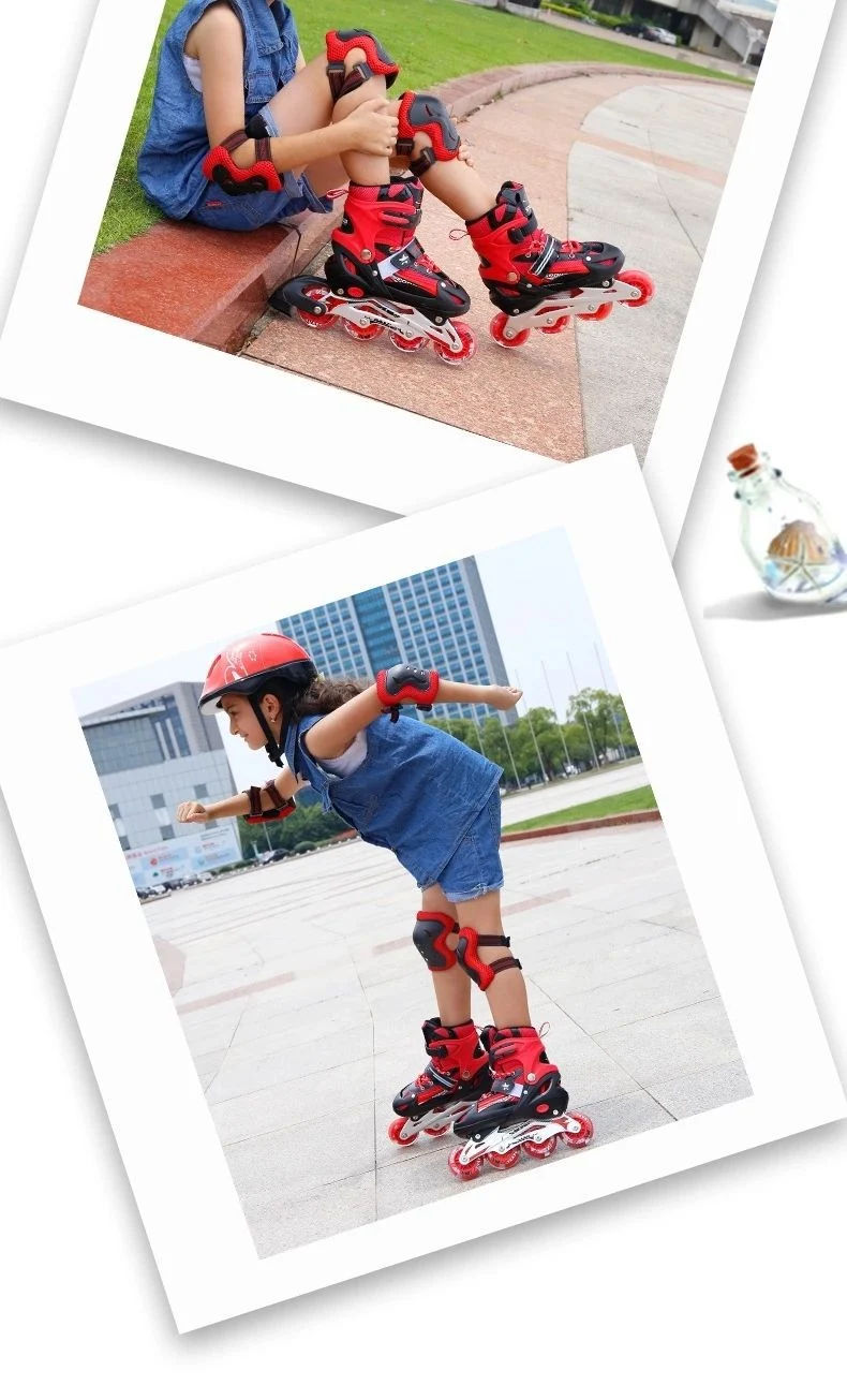 Title 5, Adjustable size inline skates for boys and girl...