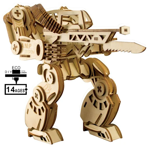 Title 4, Modelo 3D de Armadura Mecânica em Madeira DIY p...