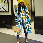 Vestido camisa longo feminino africano primavera manga longa com estampa plus size S-5XL Elegância e conforto para você — foto 4