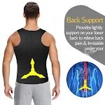 Modelador Sauna Masculino Corset Cintura Redutor Suor Queima Gordura Treino Fitness Body Shaper — foto 4