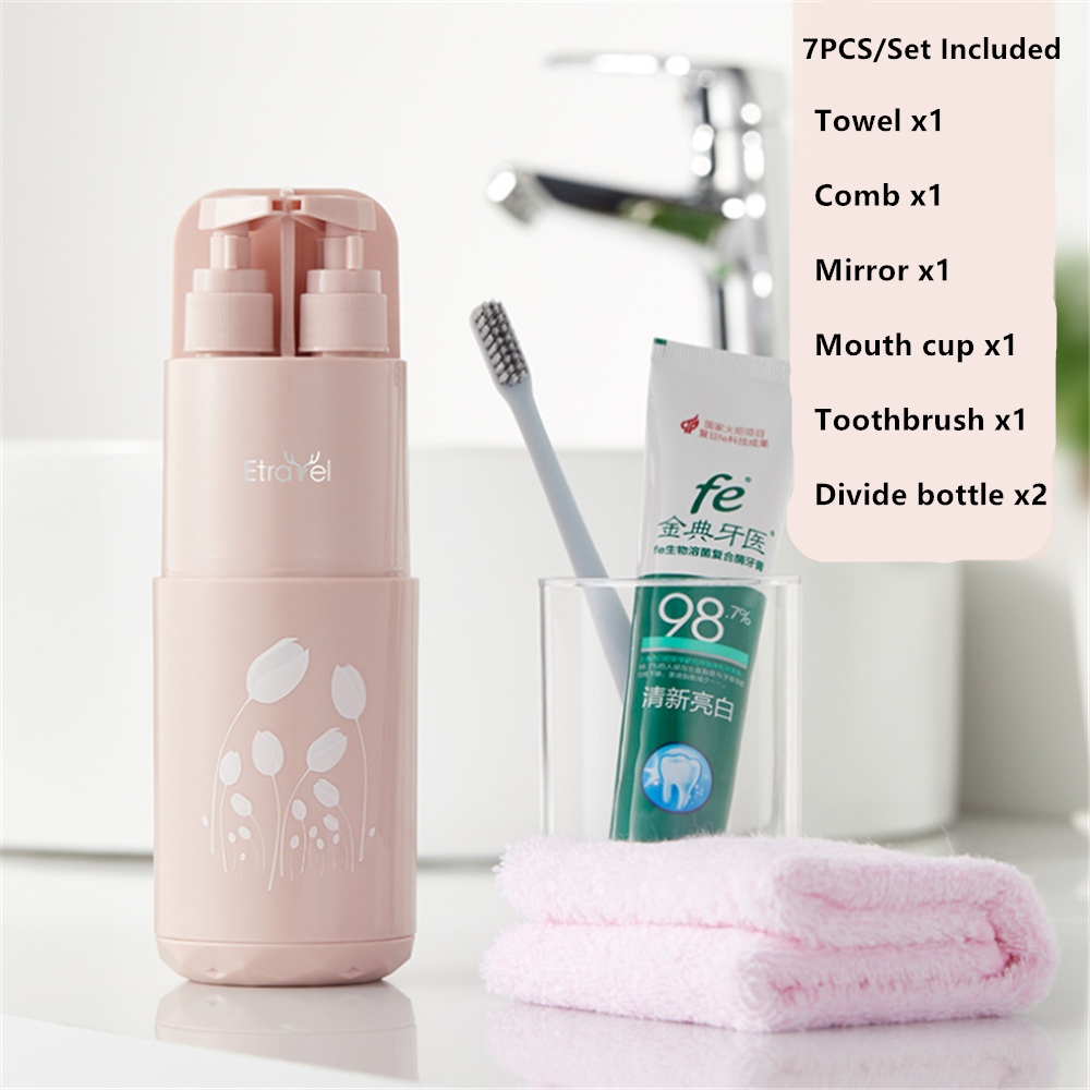 Draagbare reiswasbeker set. Compacte set voor het wassen van kleding onderweg, ideaal voor reizen, kamperen en outdoor. — foto 2
