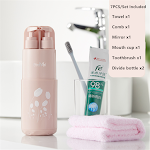 Draagbare reiswasbeker set. Compacte set voor het wassen van kleding onderweg, ideaal voor reizen, kamperen en outdoor. — foto 2