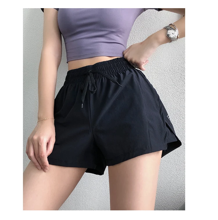 Title 2, Sportieve letter shorts voor dames, hoge taille...
