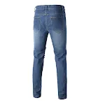 Slim fit slim straight motorbroek voor heren. Strakke pasvorm en rechte pijpen voor comfort en bescherming op de motor. — foto 2