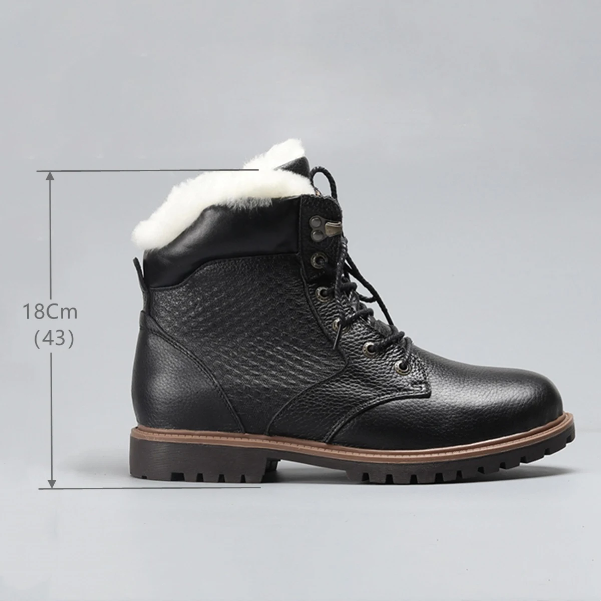 Title 6, Mens Wool Inner Layer Cowhide Upper
