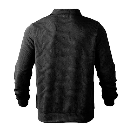 Title 11, Camiseta masculina de manga longa com lapela, z...