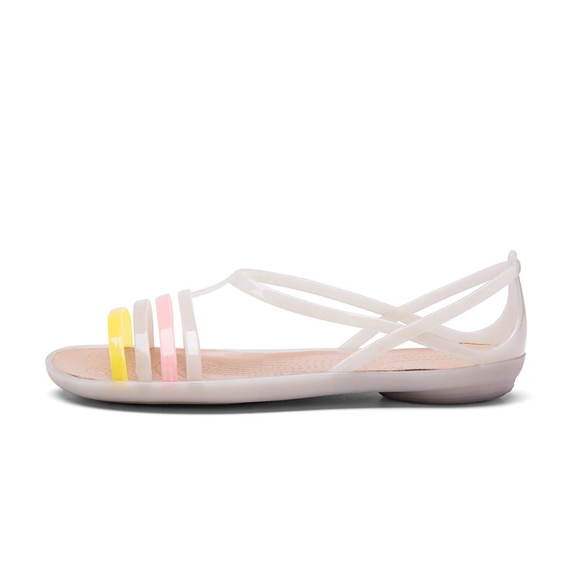 New Spring and Summer Jelly Shoes HY Women's TPU Flat Non-slip Jelly Slippers Fashion Hole Sandals Comfortable and Styli — photo 38