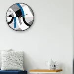 Relógios Abstratos Nórdicos Geométricos Série Quadros Adicione Estilo Moderno a Sua Casa Design Silencioso Sem Tic-Tac Decoração Sofisticada — foto 1
