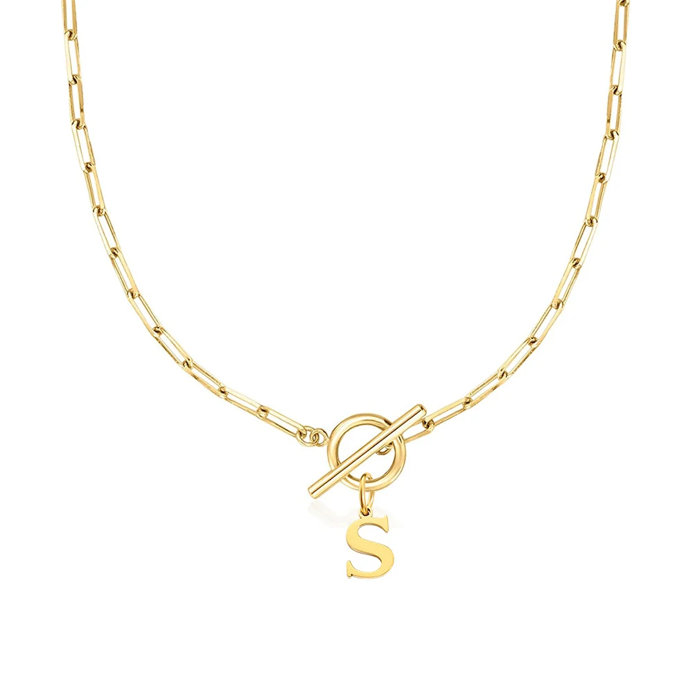 Colar com pingente de 26 letras para mulheres. Personalize com sua inicial. Presente perfeito e elegante. Joia da moda. — foto 15