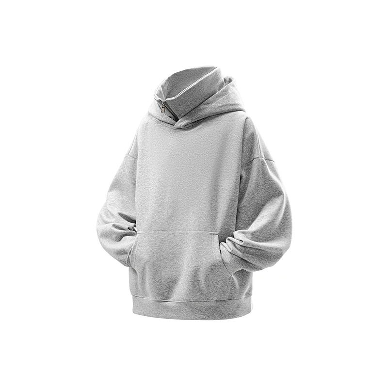 Moletom Outono Unissex com Capuz Algodão Folgado Casaco Fashion. Conforto e estilo em uma peça versátil e moderna, ideal para looks casuais e despojados. — foto 3