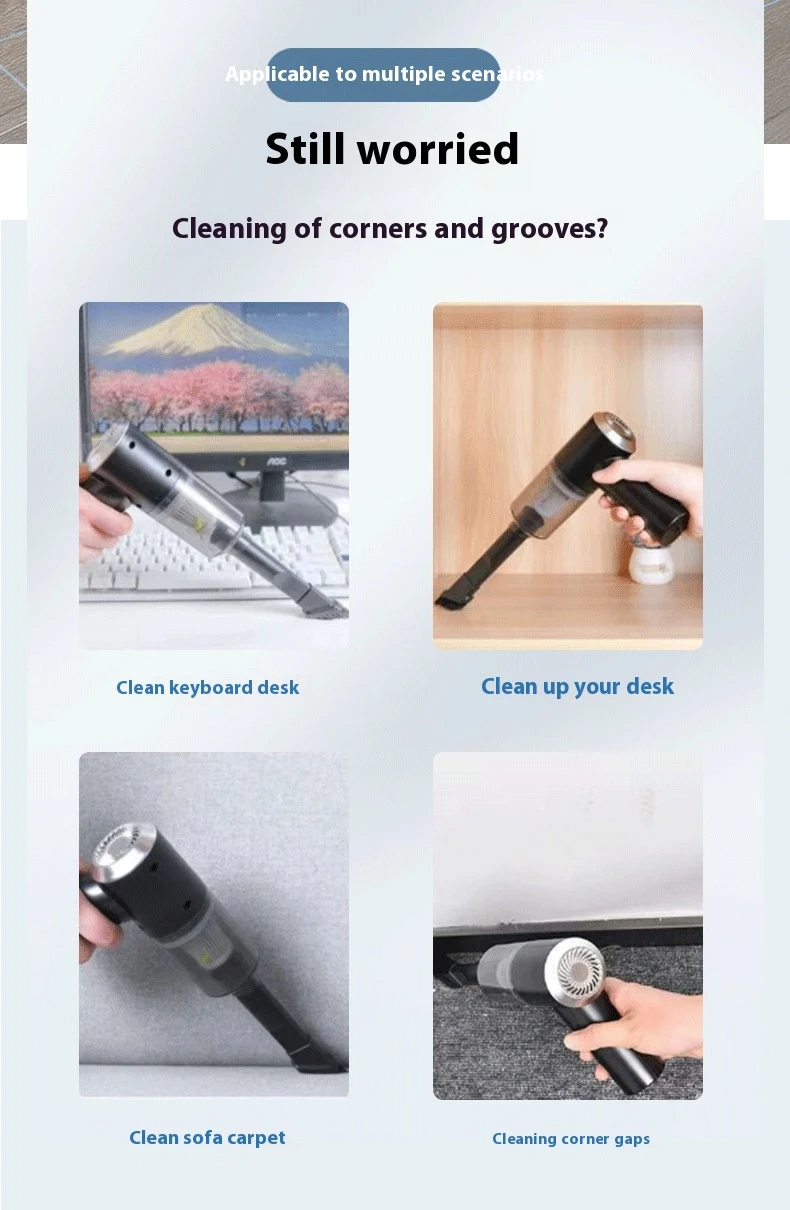 Title 5, Handheld Portable High-power Car Wireless Vacuu...