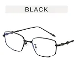 Black Frame Transparent Lens