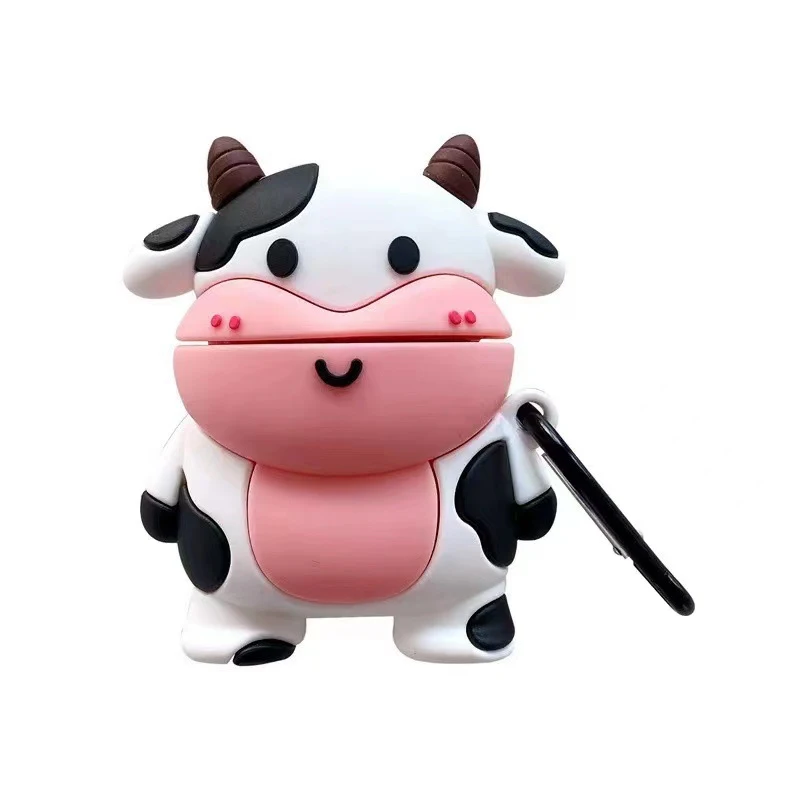 Title 2, Cartoon Cute Cow Earphone Sleeves Drop resistan...