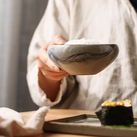 Title 5, Household ceramic bowl, creative dessert bowl, ...