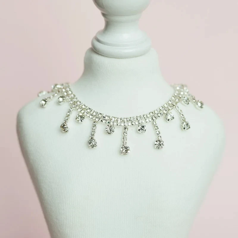 Title 13, Cat Necklace Pearl Cat Collar Adjustable Cats D...