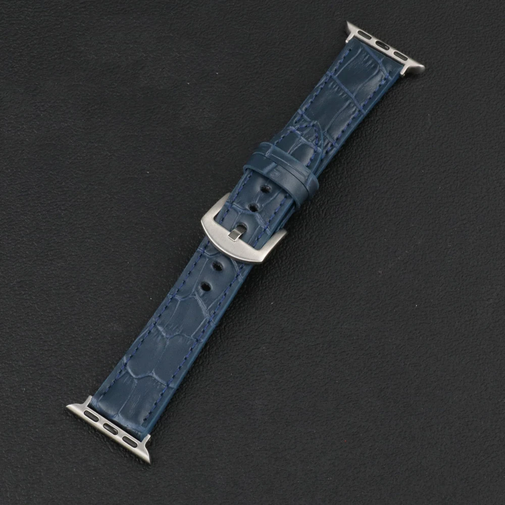 Title 6, Leather Watch With Slub Pattern and Quick Relea...
