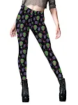 Leggings de ioga femininas com estampa digital de mãos de terror de Halloween, ideais para treinos e visuais assustadores e estilosos. — foto 2