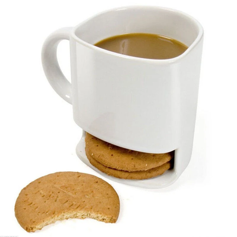 Title 5, 8 Oz Cookies Milk Coffee Mug Ceramic Dunk Cup W...