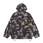 Jaqueta com capuz tie-dye masculina, casual e solta, ideal para um visual despojado e moderno, proporcionando conforto e estilo em diversas ocasiões. — foto 27