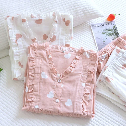 Title 15, Pure Cotton Gauze Confinement Clothing Thin Kim...