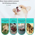 8pcs White Pet Shoes Protective Non-woven Fabric Pet Disposable Shoe Covers Dog Foot Cover For Outdoor Activities of Pet — photo 3