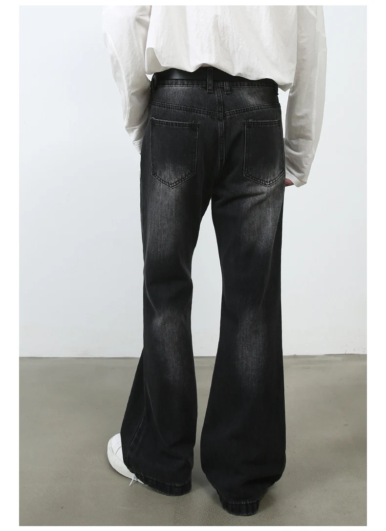 Title 8, American Retro White Bootcut Trousers Slimming ...