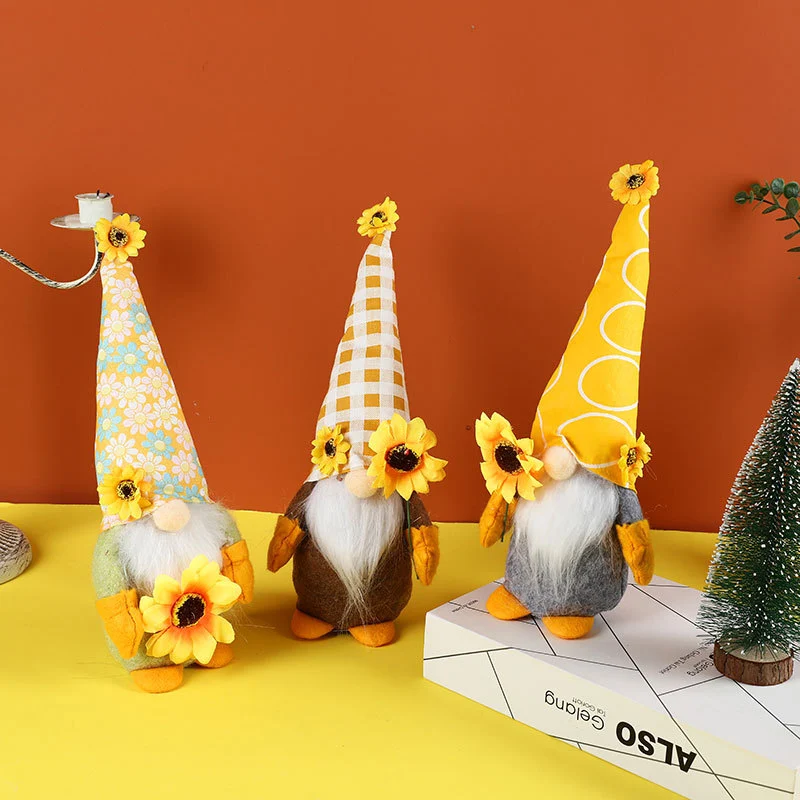 Decorações de bonecas goblins girassol do Festival de Verão para um toque festivo, adicionando alegria e cor à sua casa no verão. — foto 7