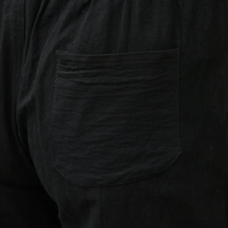 Title 16, Chinese style cotton and linen cropped pants