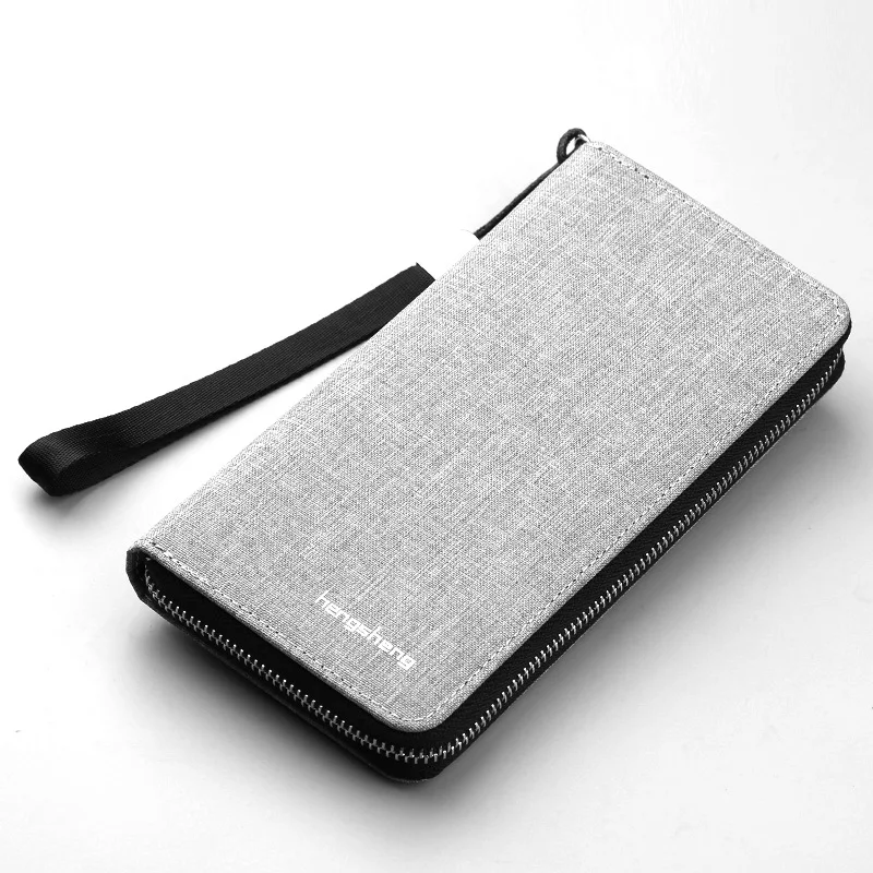 Title 1, Clutch masculina de lona estampada, marca Tide,...