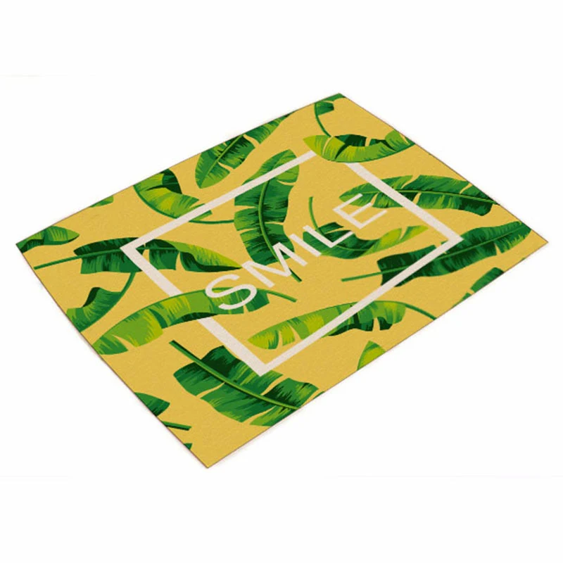 Title 8, Green Plant Leaf Placemat for Wedding & Party. ...