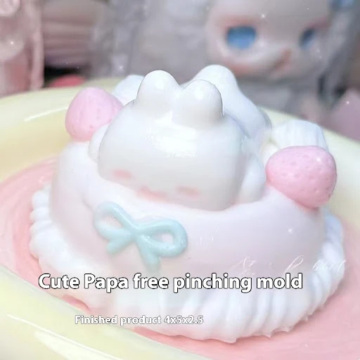 Title 1, Cute Lying Rabbit Kneading Silicone Mold, Manua...